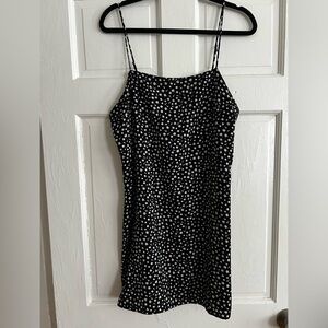 Black and white floral sundress